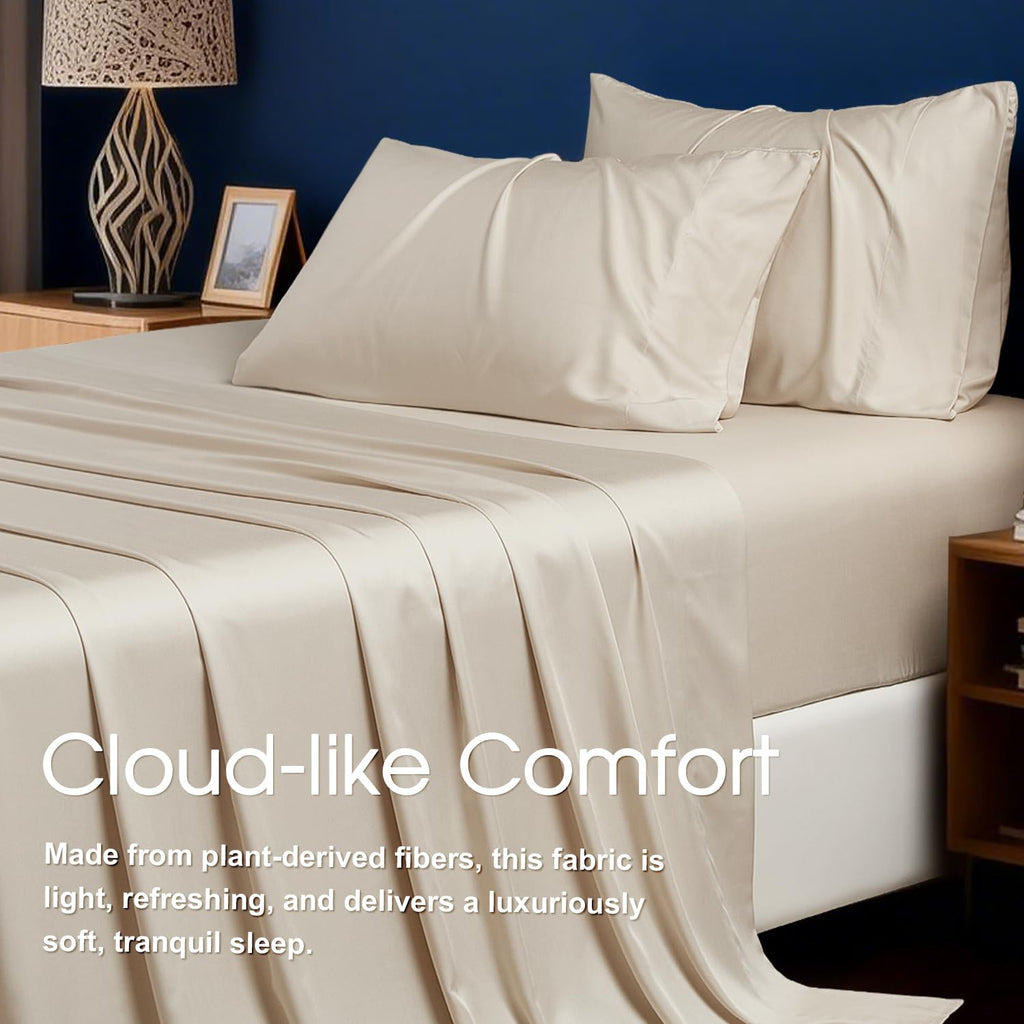 Rayon Derived from Bamboo Sheets King Extra Deep Pocket 18-24 inch