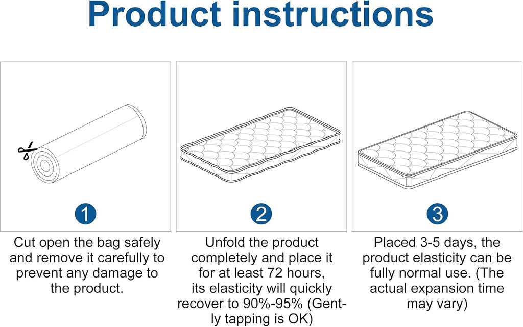 6th Generation Japanese Floor Futon Mattress - Extra-Thick 9-Layer Modern Futon with 100% High-Density Foam, Portable