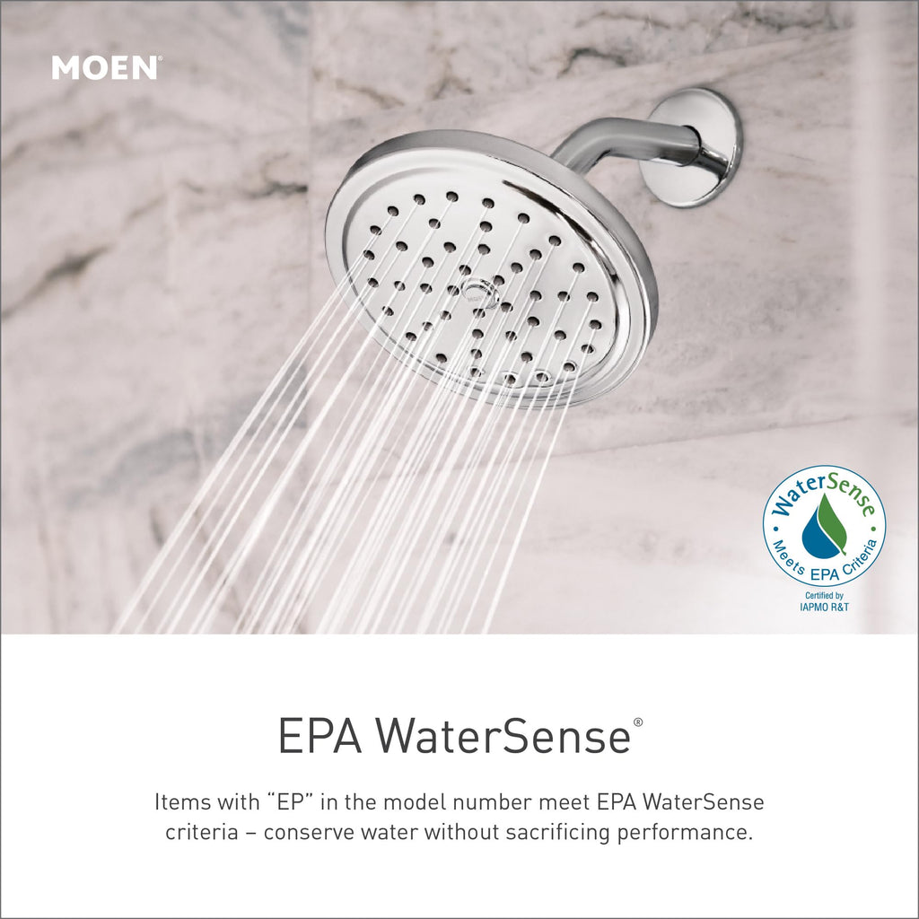 Eco-Performance Chrome Four-Function Removable Handheld Showerhead with 69-Inch-Long Hose and Wall-Mounted Slide Bar