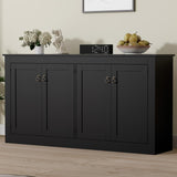 Buffet Cabinet with Storage - Kitchen Storage Cabinet Wood Console Table Coffee Bar Accent Cabinets for Living Room