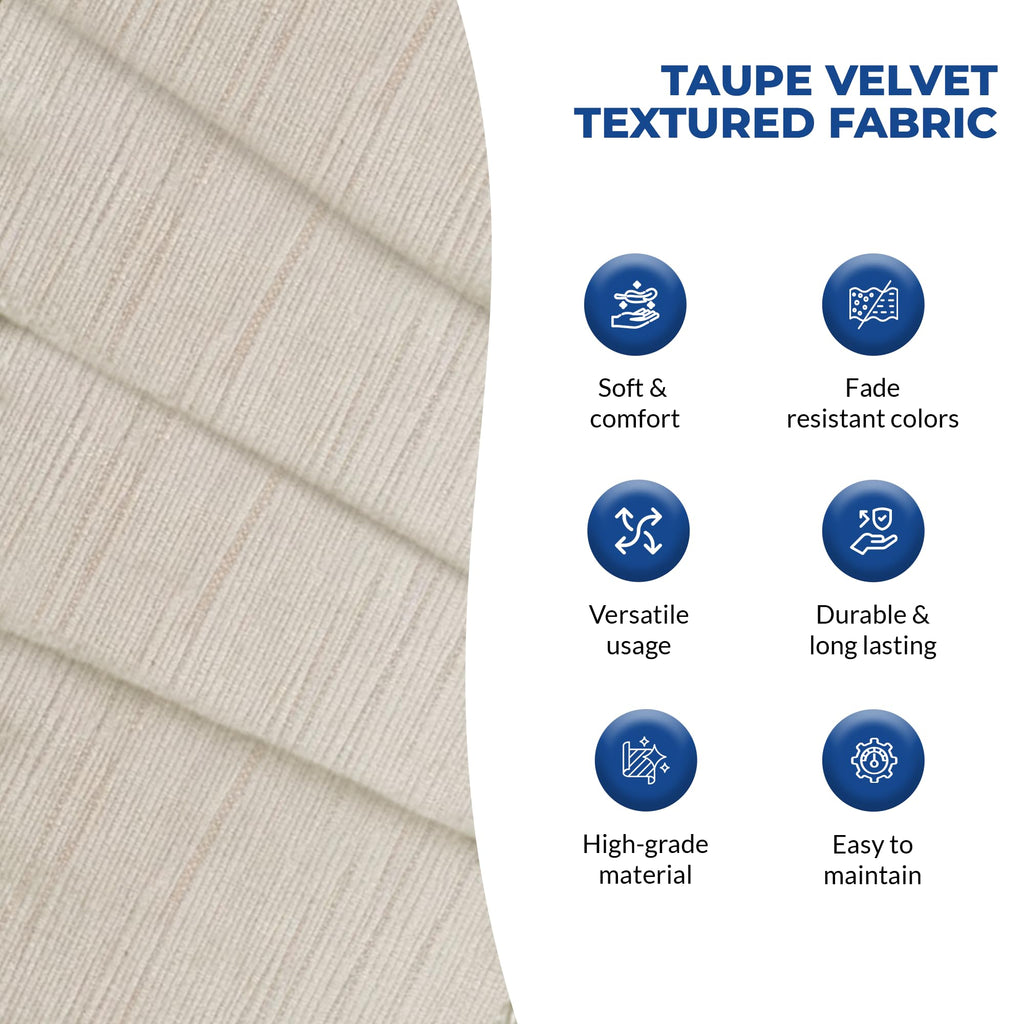 Chenille Textured Upholstery Fabric By The Yard - Stain Resistant Performance Thick Fabric for Commercial and