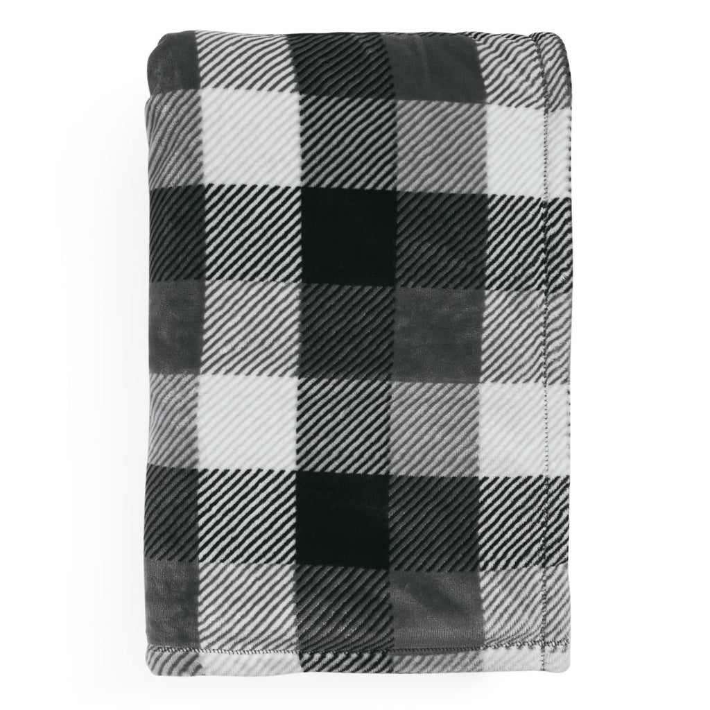 Women's Plush Throw Blanket, Kingbird Plaid, One Size