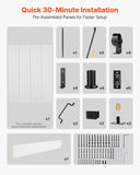 Bifold Barn Door, 48" x 84", MDF Bi-Fold Sliding Closet Doors, Header Board and Hardware Kit Include