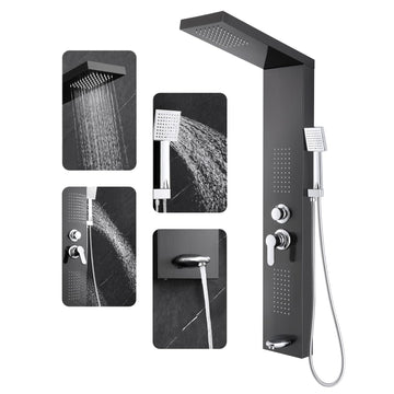 Shower Panel Tower System with 4 Shower Modes, 46.5", No Led Lights