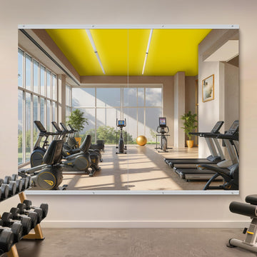 60x40 Gym Mirrors, 2-Pack, Frameless, Wall Mounted
