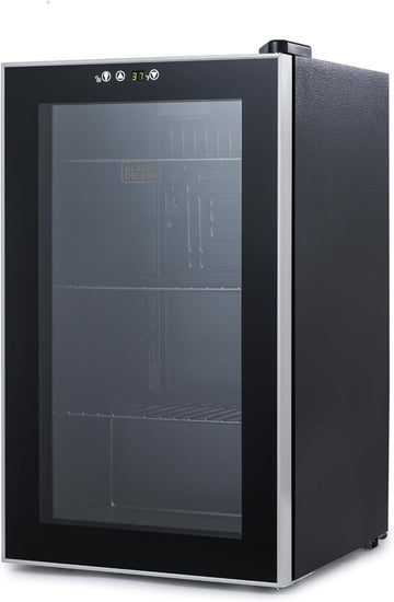 2.4 Cu. Ft. Beverage Cooler, Beverage Fridge with Double Pane Glass Door