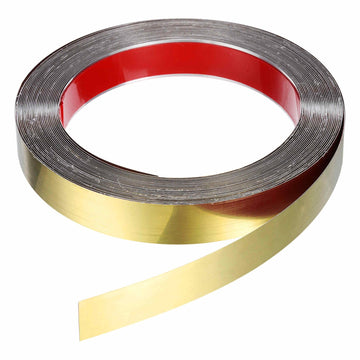 Peel and Stick Metal Molding Trim 1" x 20ft Self-Adhesive Stainless Steel Wall Trim Mirror Like Decorate Strip for