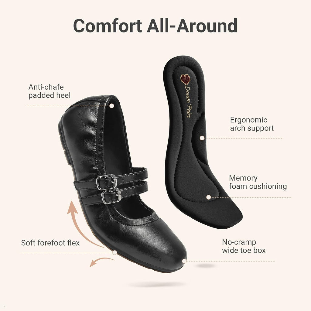 Girls Ballet Flats Mary Jane Dress Shoes