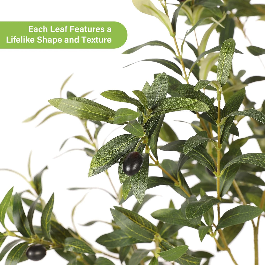 Olive Tree Artificial Indoor 6ft with Planter Decor