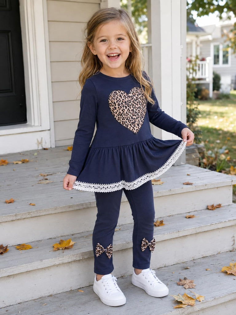 Toddler Girls Clothes 2 Piece Sweatshirt Pants Set Fall Winter Outfits