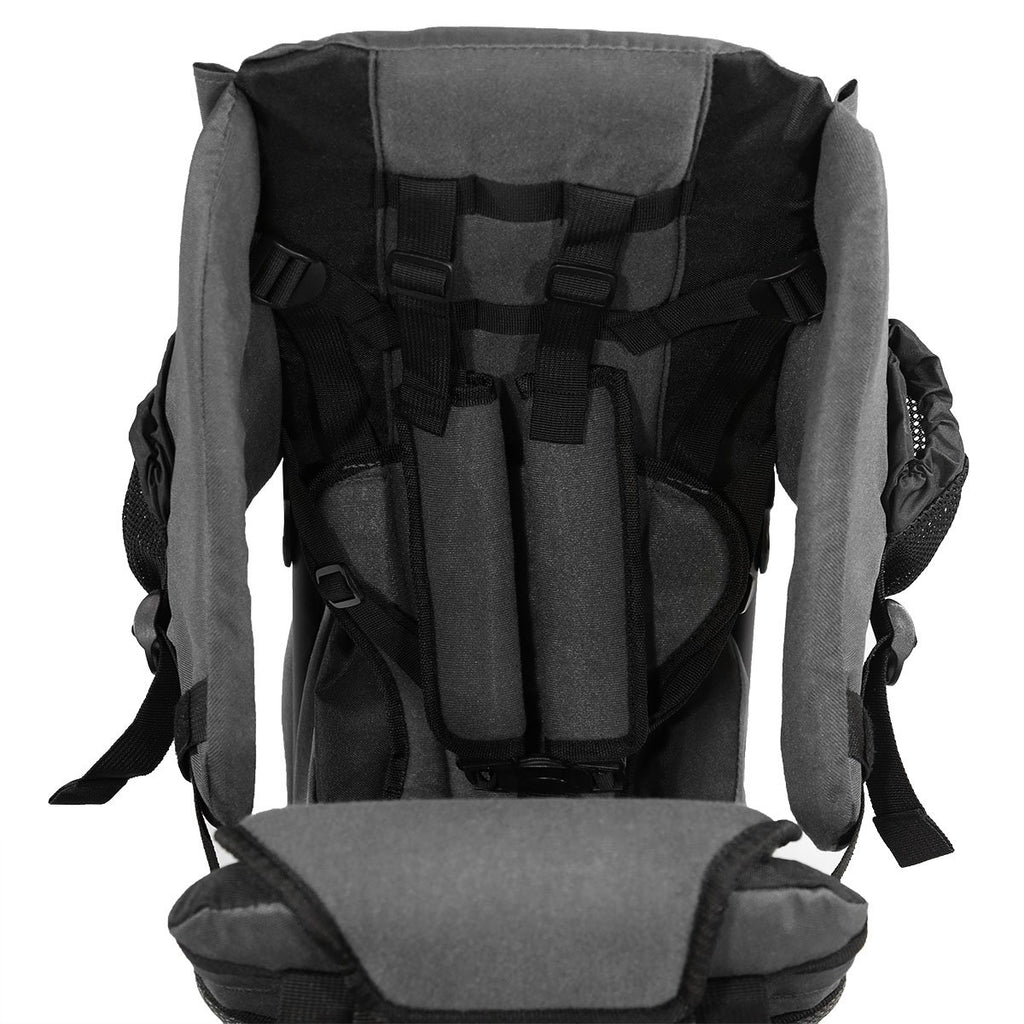 Cross Country Baby Backpack Carrier, Grey, Toddler Hiking Backpack with Comfortable Seat, Adjustable Straps & Belt