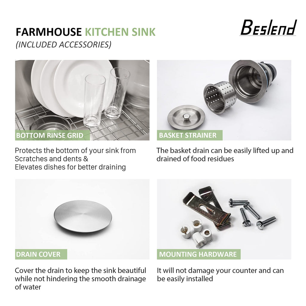 24 Inch Farmhouse Kitchen Sink