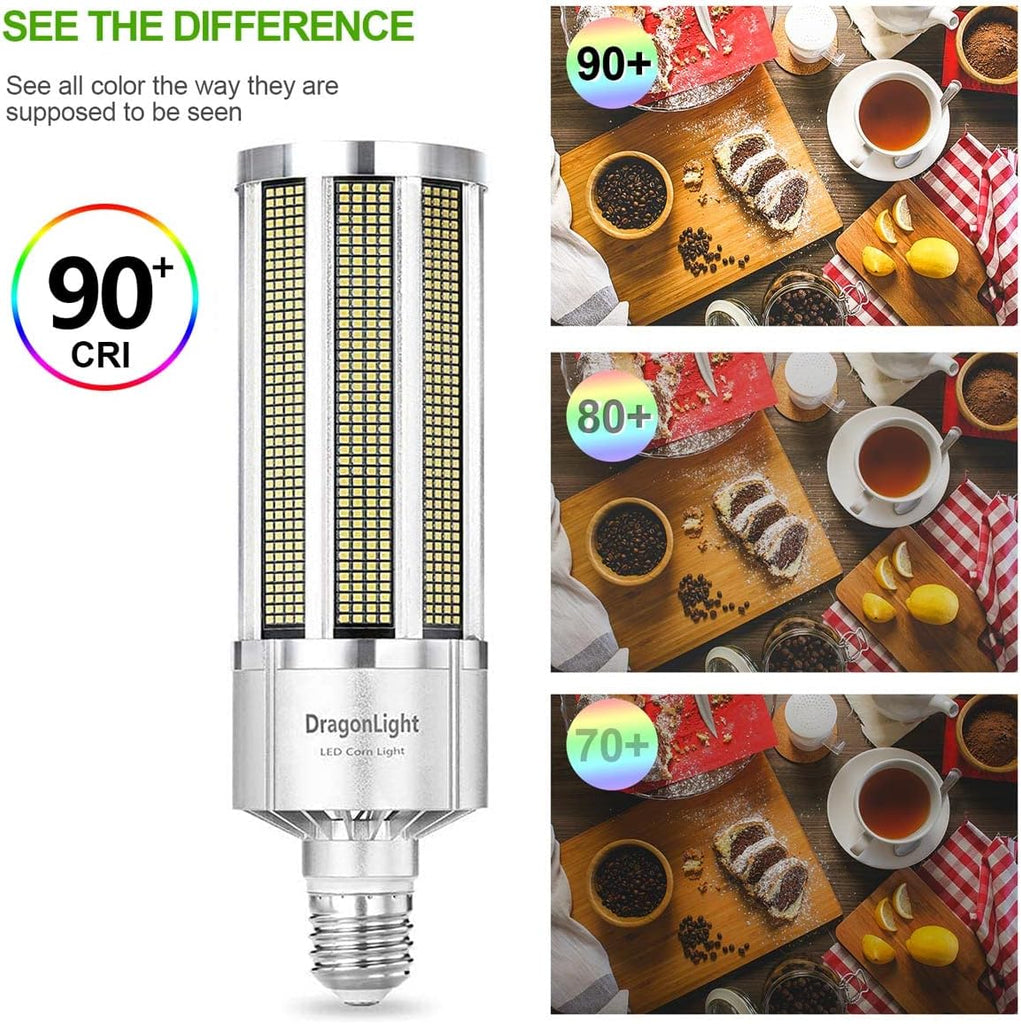 240W Studio Grade Corn LED Light Bulb Fanless (1200 Watt Metal Halide/HID/HPS Replacement) E39 Large Mogul Base LED