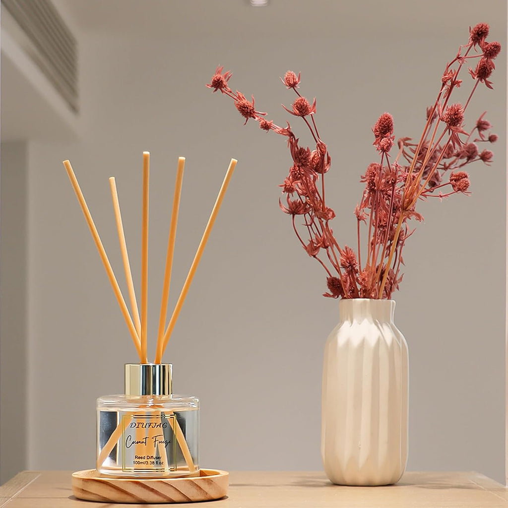 100ml Scent Diffuser with 6 Fiber Sticks, 3.5 oz Reed Diffuser Set