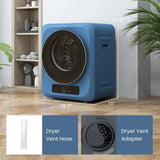 Portable Washer and Dryer Combo, 20 Lbs Twin Tub Washing Machine, 1.5 Cu.Ft Compact Clothes Dryer, Portable Washing