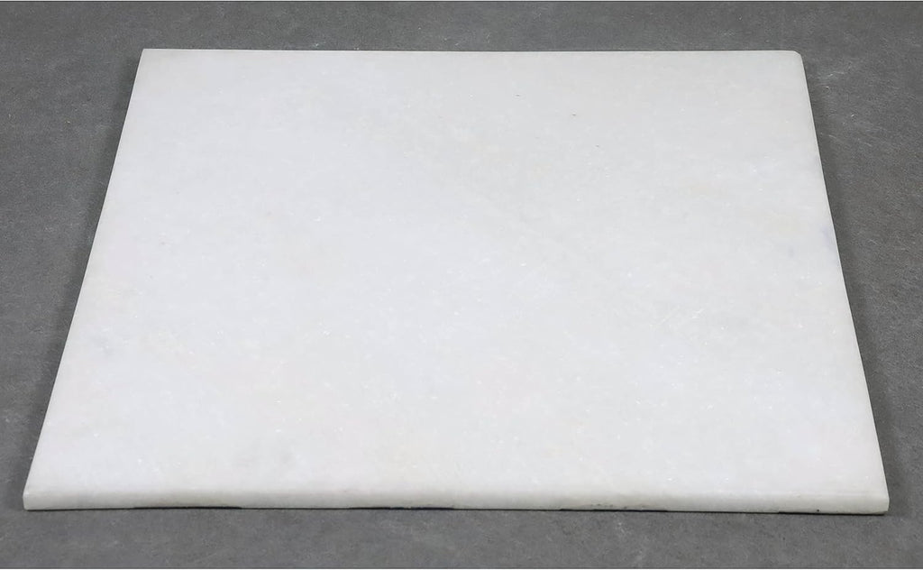 15'' Borderless Marble Stone Luxury Chess Board - Black and White Stone
