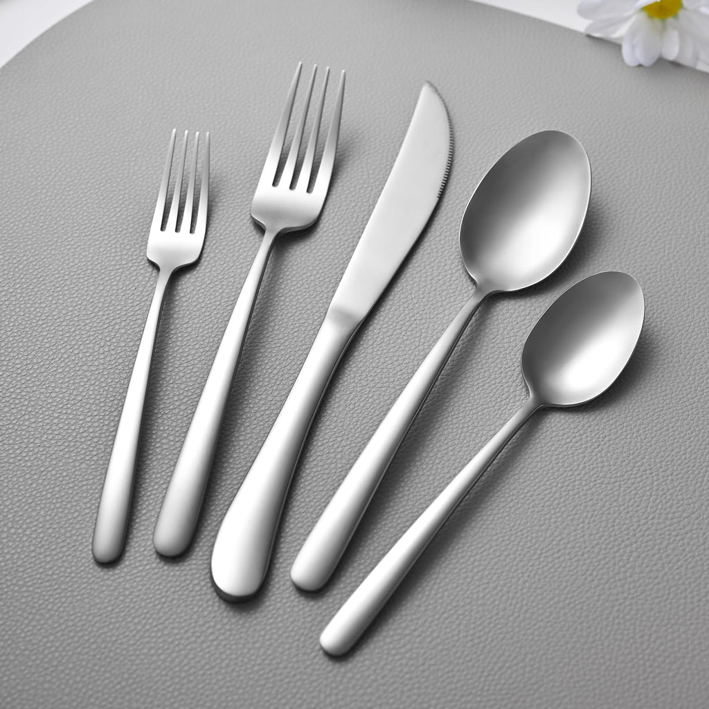 Silverware Set Service For 12,60-piece Heavy Duty Stainless Steel Flatware Utensils Cutlery Set, Dishwasher
