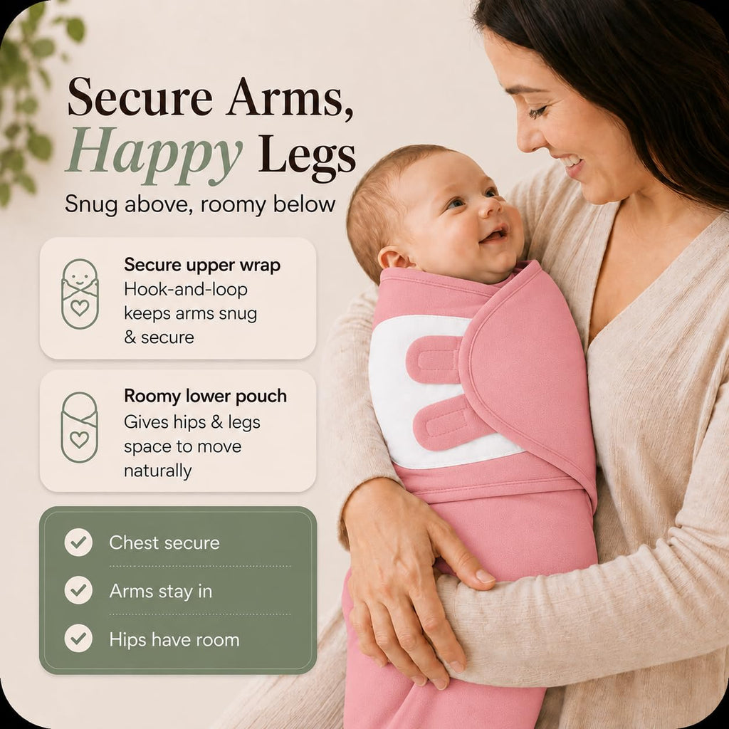 Zipper Swaddle Sleep Sacks - Pack Swaddles for Newborns, Adjustable & Breathable Infant Sleep Sack, Easy