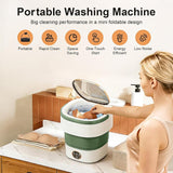 Portable Washing Machine - 20L Mini Foldable Washer with Spin Basket, 3 Cleaning Modes & Deep Cleaning for Small
