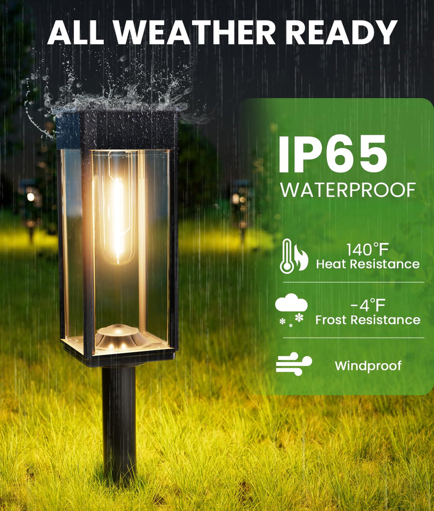 Driveway Solar Lights, 8 Pack, 3 Heights, Warm White, IP65