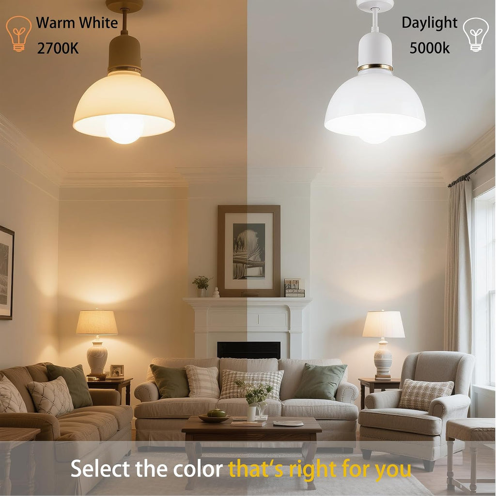 G25 Dimmable LED Globe E26 60W Warm White Vanity Light Bulbs, 4 Pack