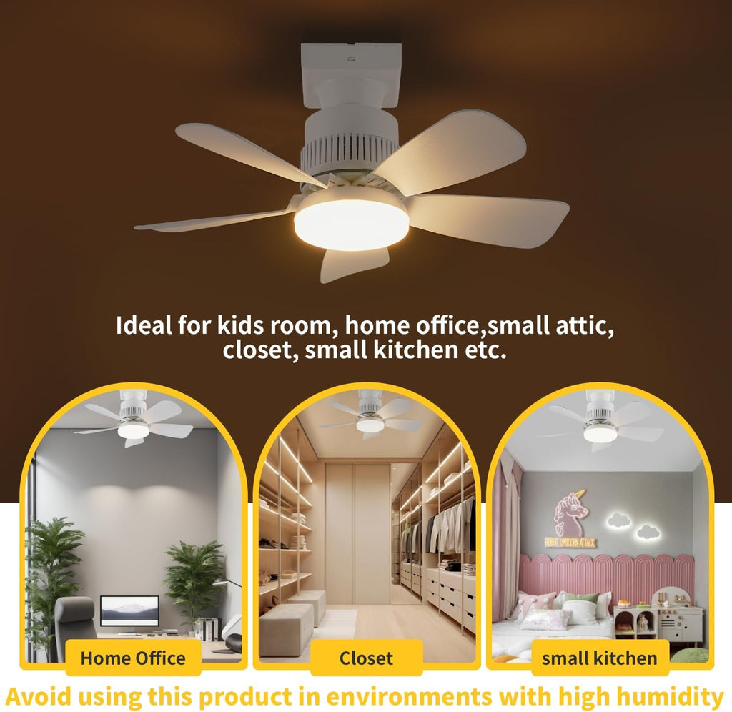 Light Socket Fan with Remote(Pairing Required), Soft 1000LM & CRI 80+ Eye-Friendly, High-Speed Ultra-Quiet, Memory Function, Durable Light Bulb Fan for Garages, Laundry Rooms, Closets, Porches, Attics A101-B0DT4DFHY9