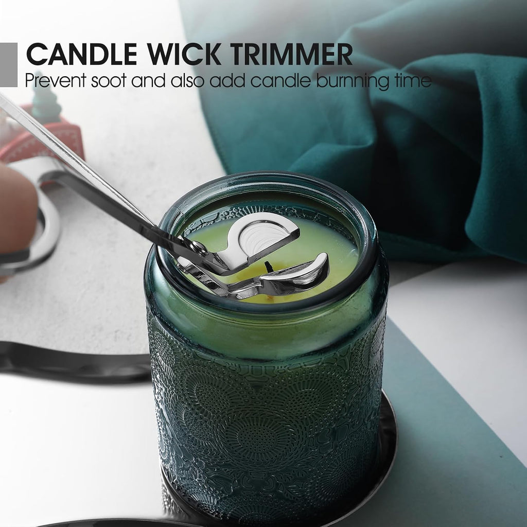 Candle Wick Trimmer, Candle Snuffer, Wick Dipper and Tray Holder