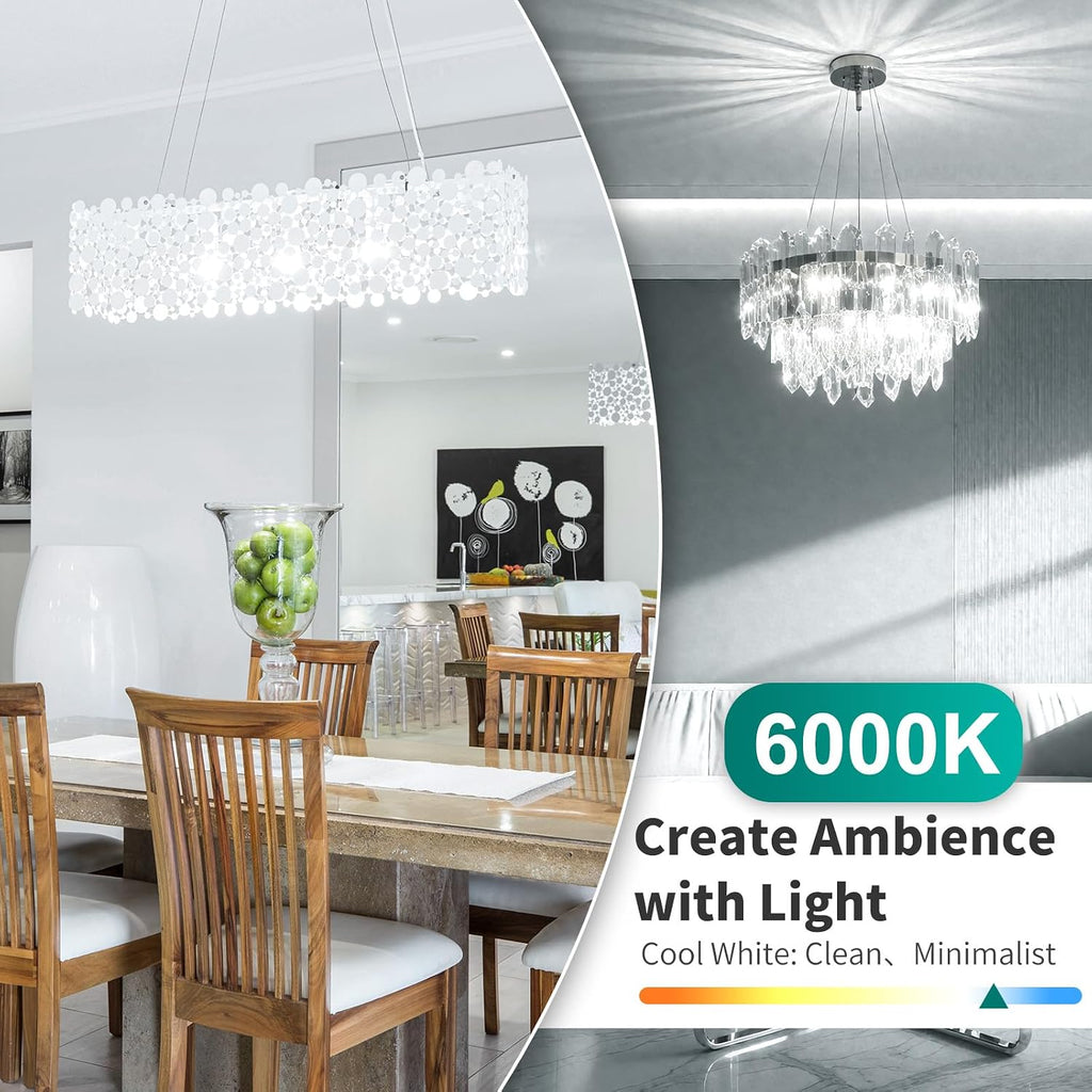 G9 LED Bulbs, 6000K Cool White, 40W Equivalent, 400 LM