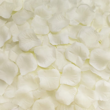 5000 Pcs Rose Petals Artificial Silk Flowers Petals, Ivory