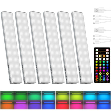 80RGB Color Changing Under Cabinet Lighting, Led Shelf Lights