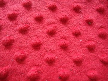 Minky Dimple Dot Red 58 to 60 Inch Fabric By the Yard