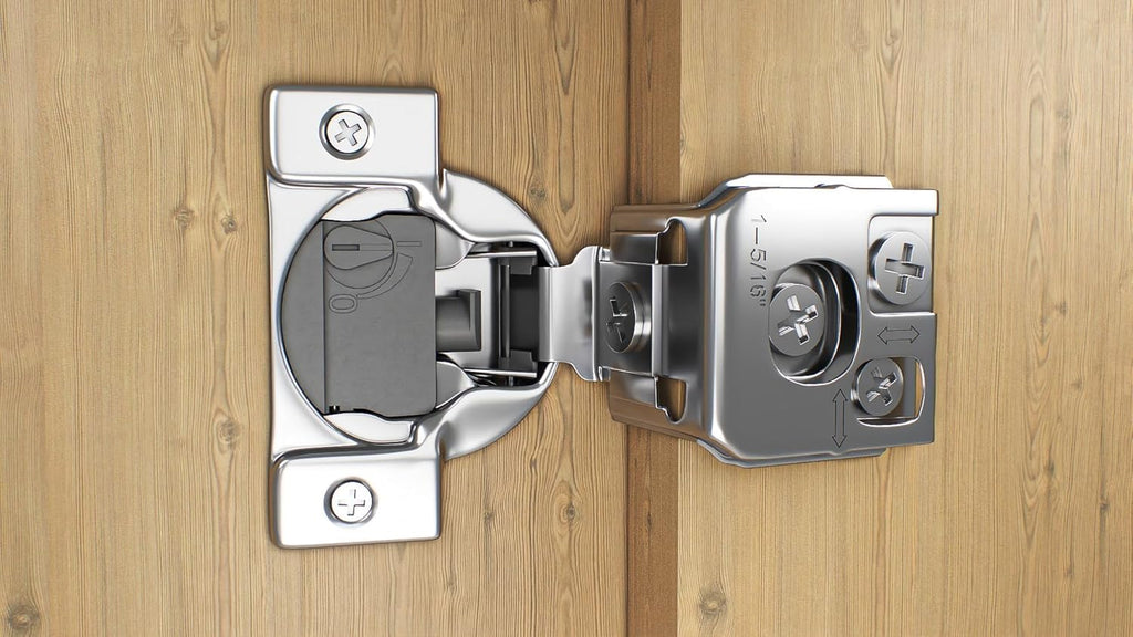 60-Pack, 1-5/16" 4D Overlay Soft Close Concealed Hinges for Face Frame Door, Control Closing Speed, Smooth Slow Self