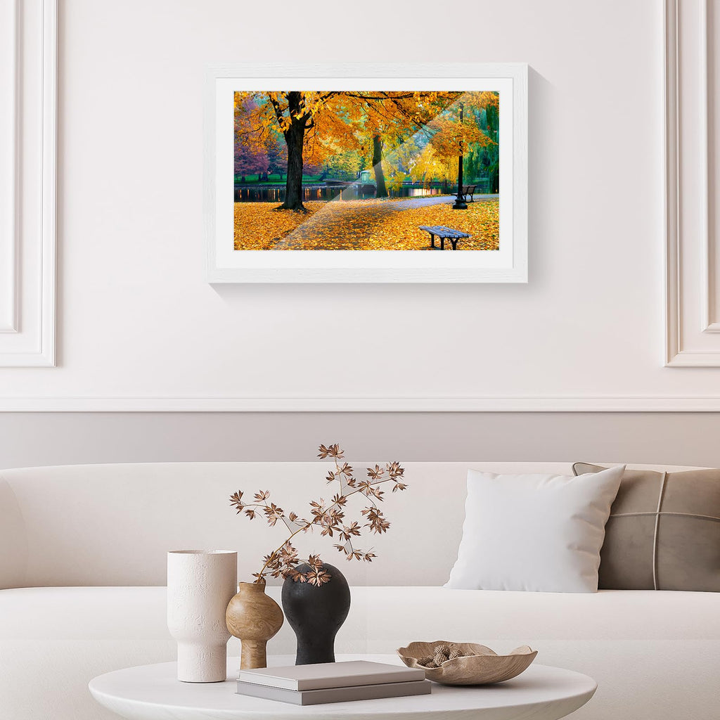 13x19 Solid Oak Wood Picture Frame, White, 1 Pack
