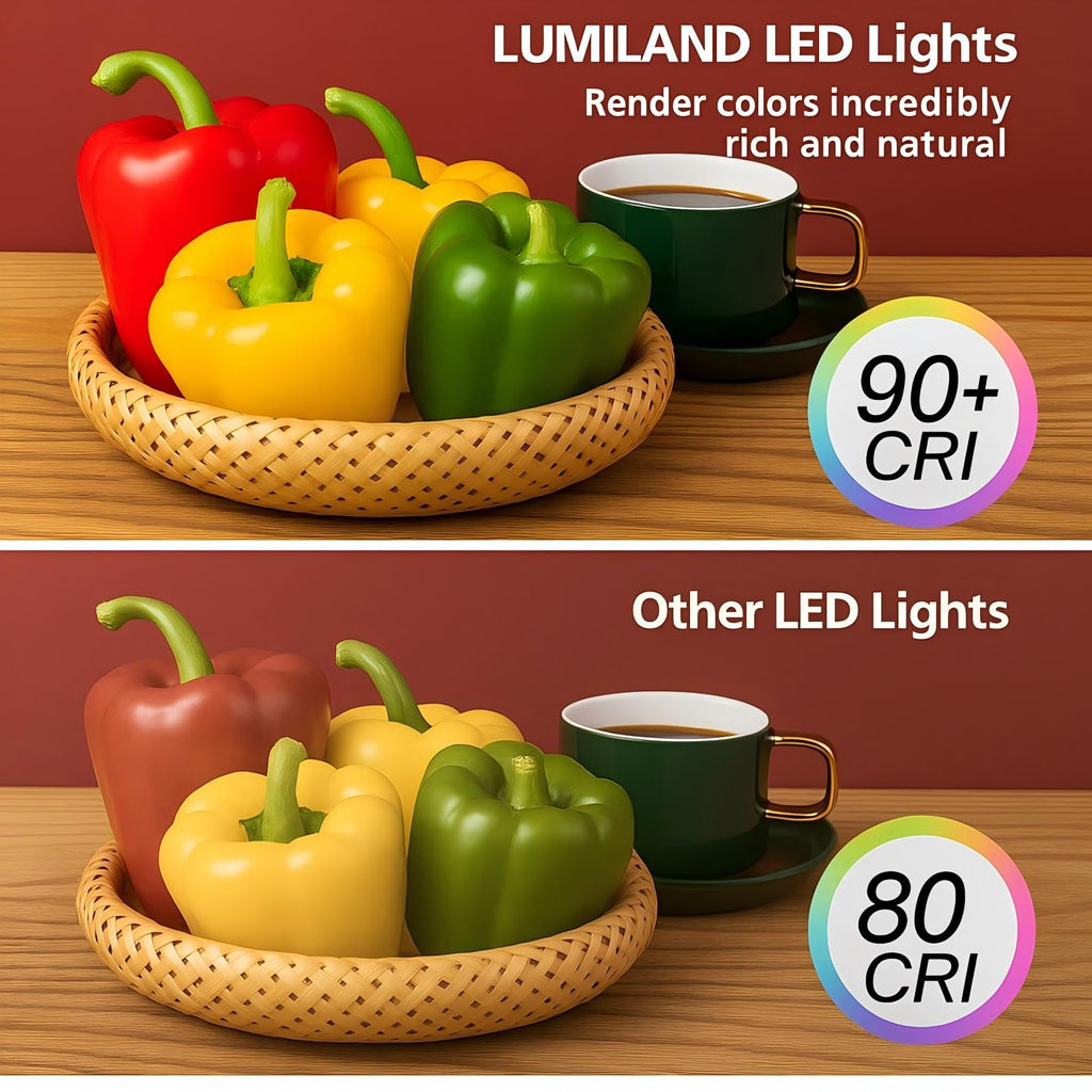 Wired LED Puck Lights (2.7Wx5) Plug-in Lighting Natural White (4000K), LED Cabinet Light Can Be Surface Mount or