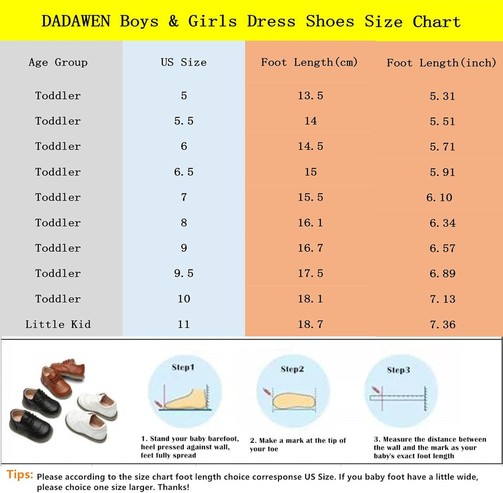 Toddler Boys Girls Dress Shoes Comfort Oxford Shoes Wedding Church Dress Shoes Lace Up School Uniform Loafer Flats
