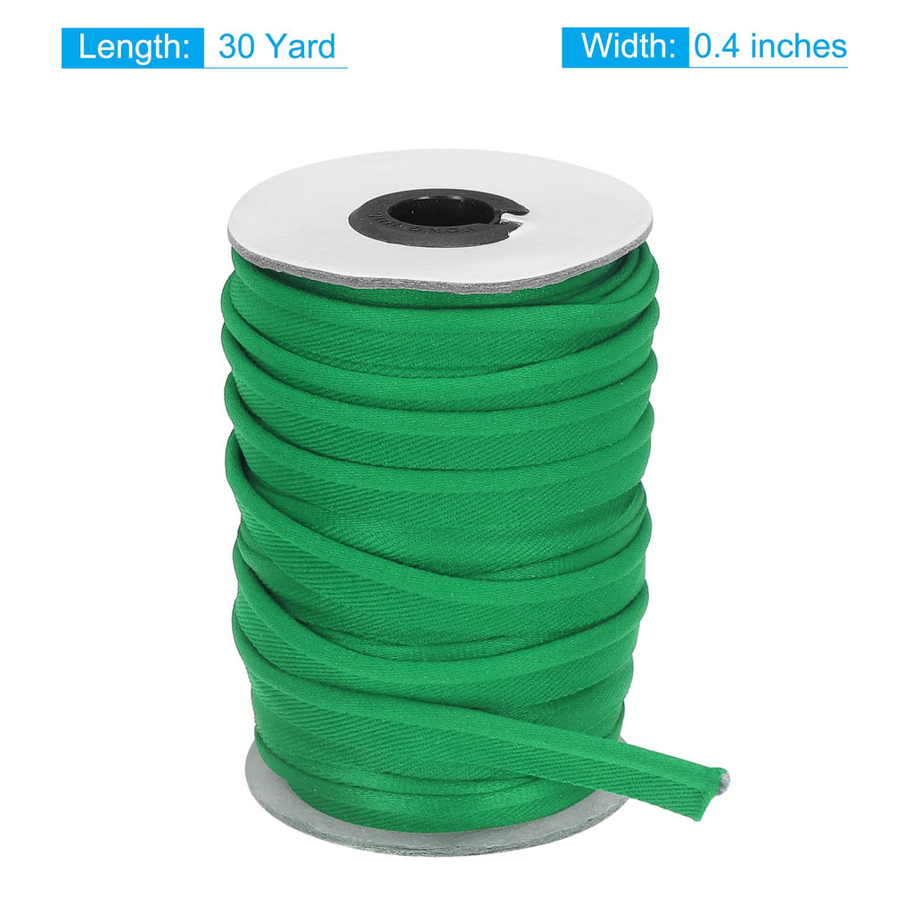 Piping Cord Trim 30 Yards 1/2 Inch Piping Tape for Sewing DIY Crafting Fabric Edge Trim Green