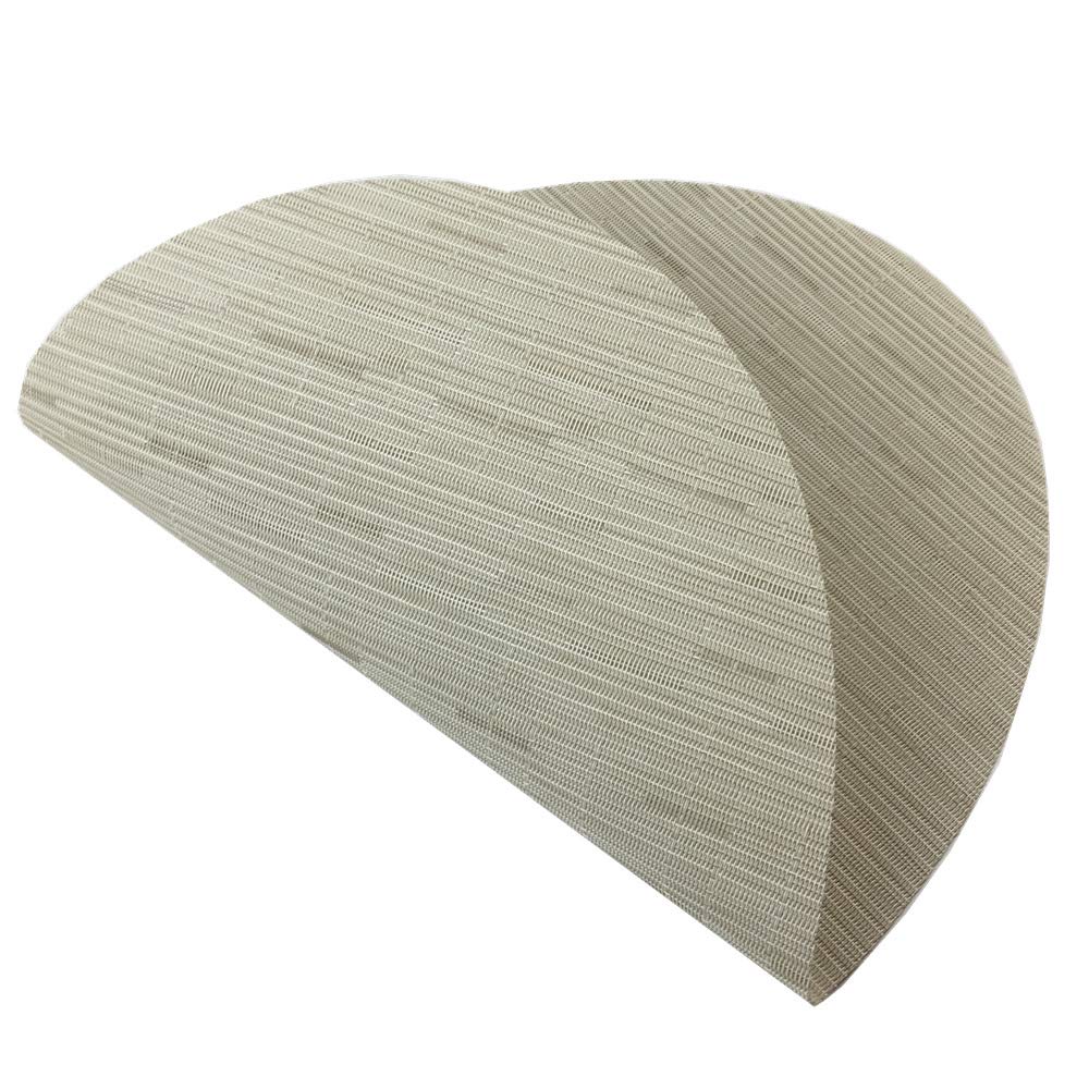 Oval Placemats Set of 4 for Dining Table Washable, Cream
