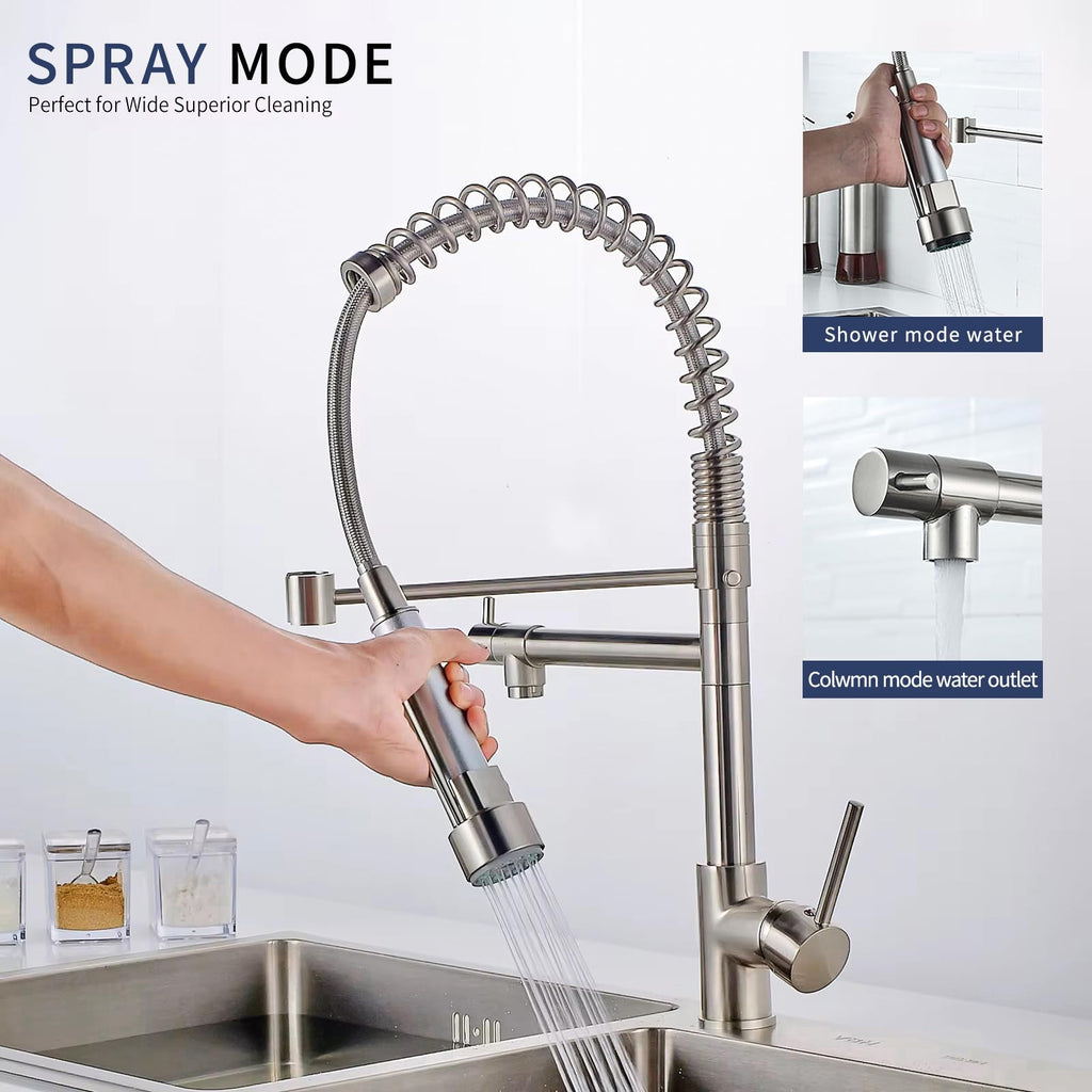 Kitchen Sink 30 Inch Drop Sink With Faucet Modern Stainless Steel Sink Top Mount Workstation Single Bowl Kitchen Sinks