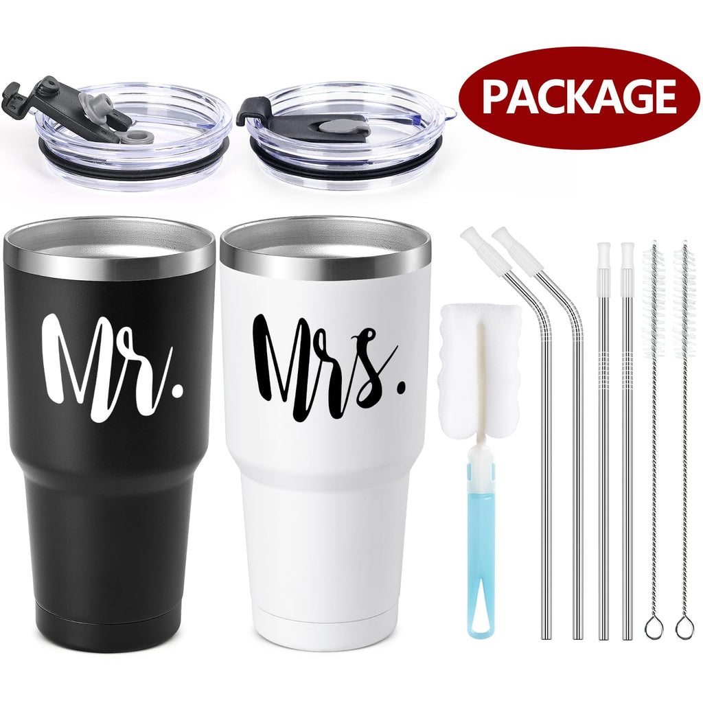 Mr and Mrs Gifts, Mr & Mrs Stainless Steel Travel Tumblers Set