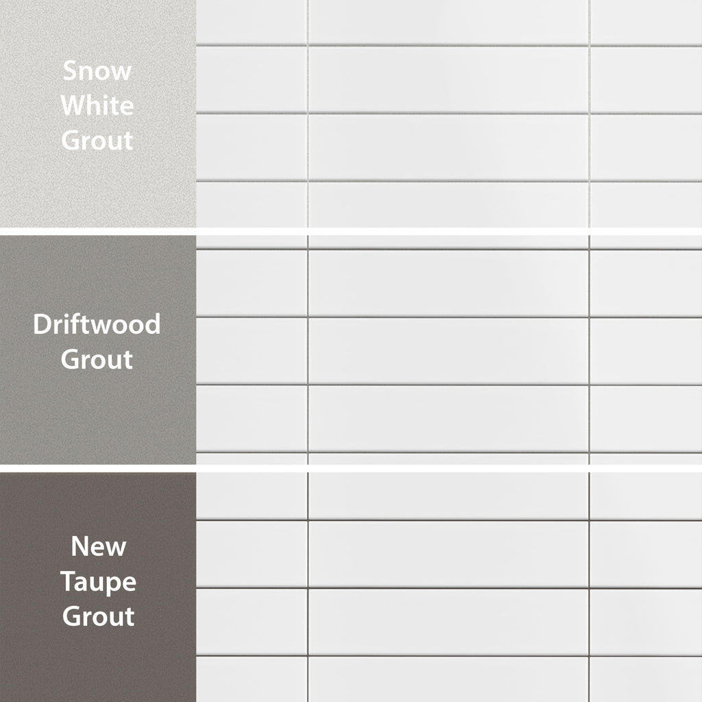 Metro Soho Subway Matte White 1-3/4" x 7-5/8" Porcelain Floor and Wall Tile