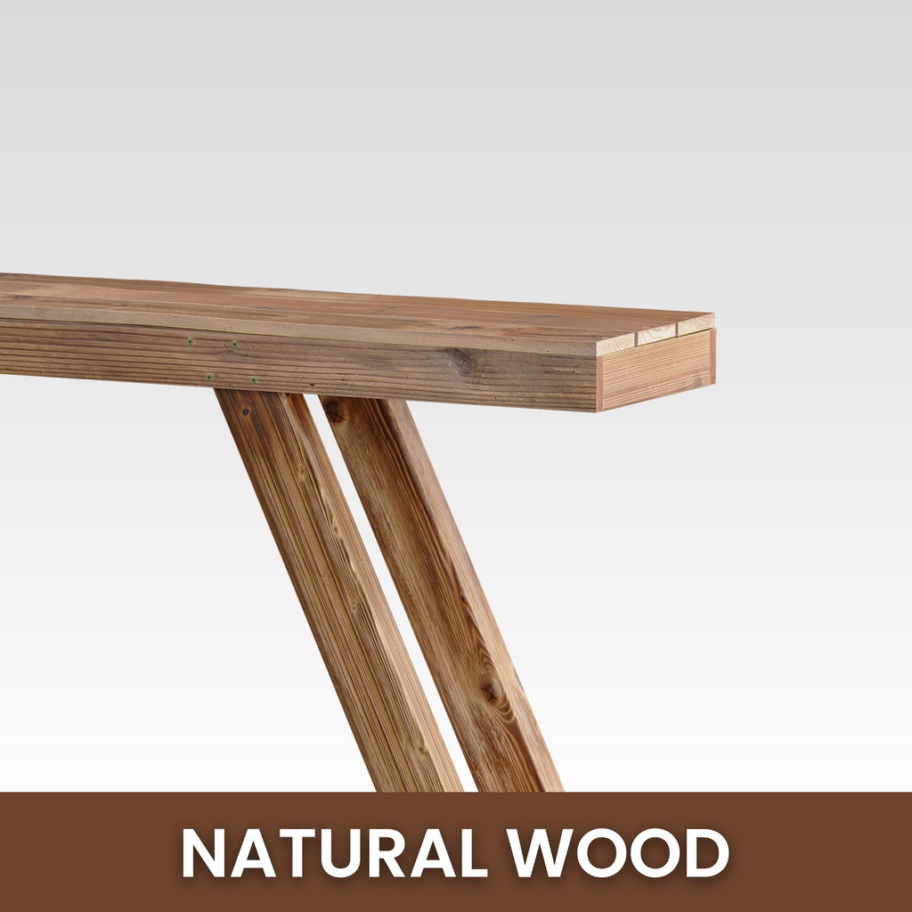 46" Farmhouse Console Entryway Table, Reclaimed Wood(Brown)
