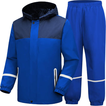 Reflective Kids Rain Suit Boys Girls Youth Waterproof Rain Gear