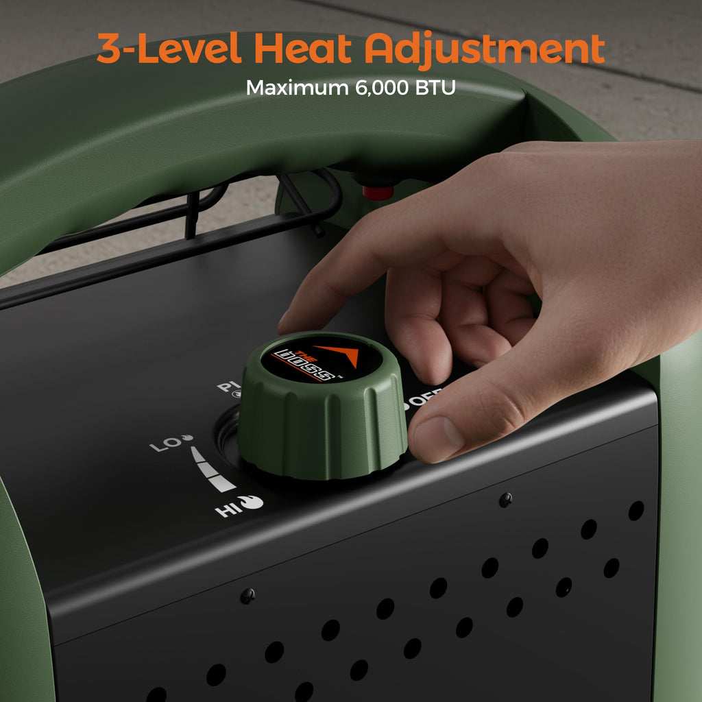 Propane Heater, 6000 BTU Portable Heater Outdoor Use Propane, Outdoor Space Heater for Camping
