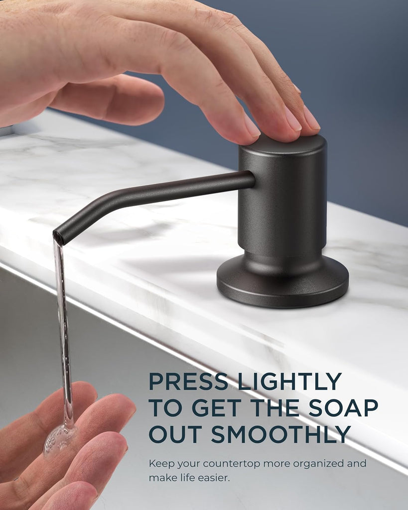 Black Touchless Kitchen Faucet with Soap Dispenser, Hands-Free | Smart Motion Sensor, Hands-Free Bar Sink Faucet