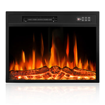23 Inch Electric Fireplace Insert 0/750/1500w Heater