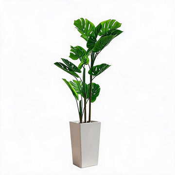 4.5ft Artificial Monstera Deliciosa Plants in Planter
