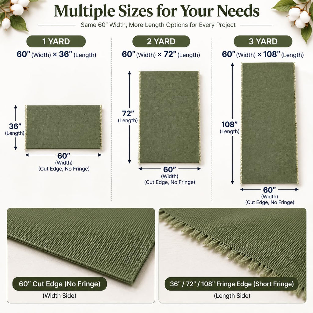 Olive Green Canvas Fabric, Premium 7oz 100% Cotton Duck Canvas Fabric by The Yard, Canvas Material for Sewing