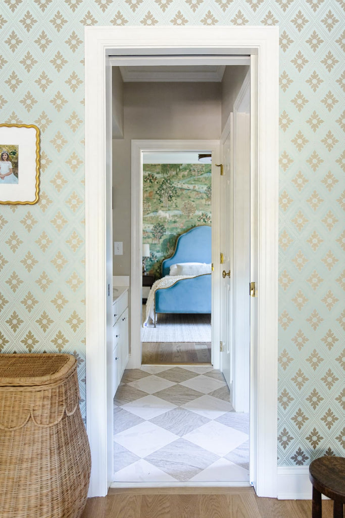 X Chris Loves Julia 12-in by 12-in Bonneville Beige Peel and Stick Floor Tiles, FP5061
