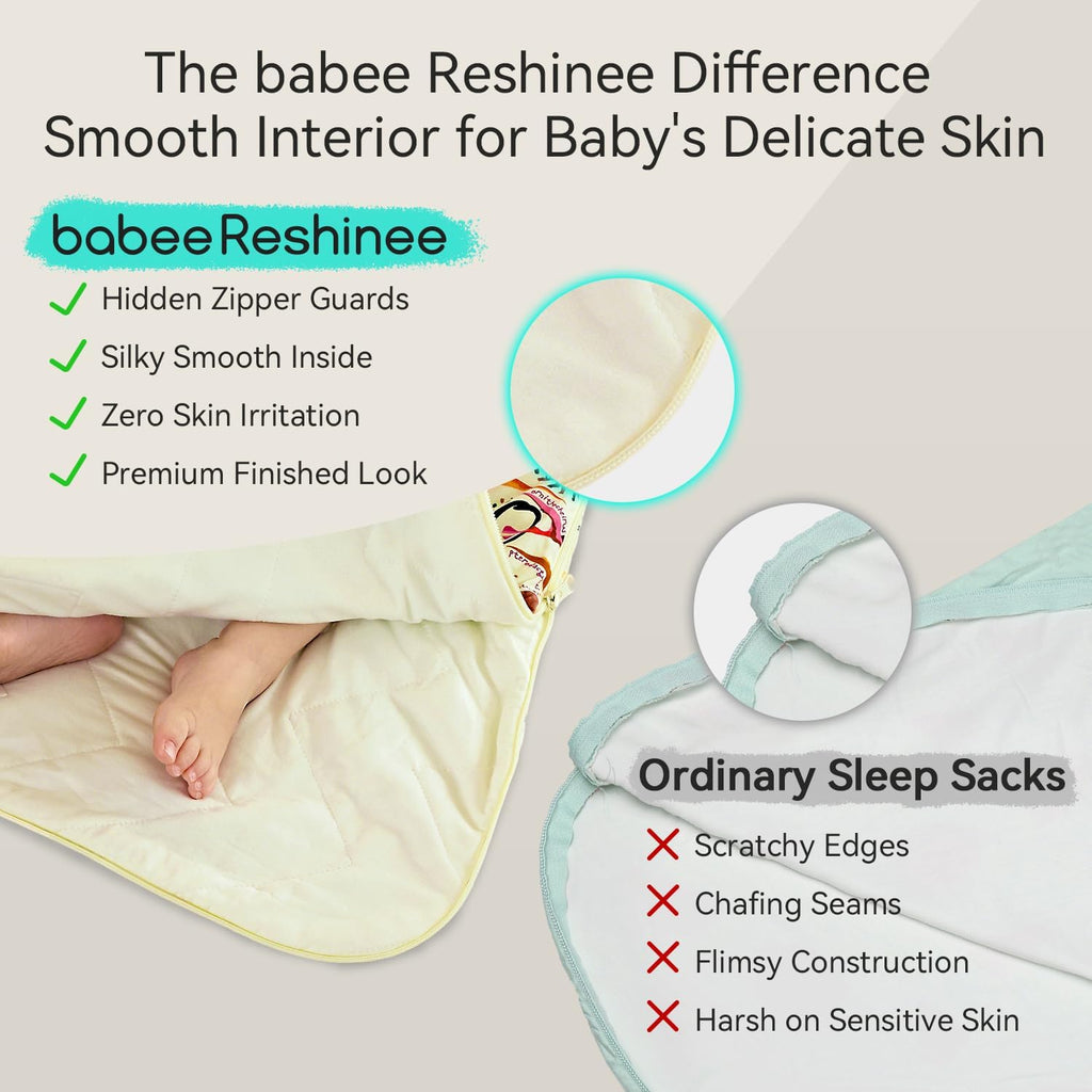 Bamboo Viscose Sleep Sack for Baby, 1.0 & 0.5 Tog Wearable Blanket