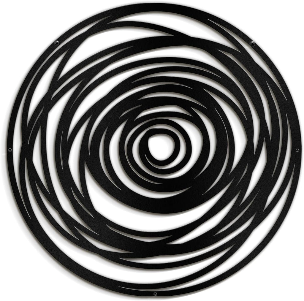Metal Wall Art Decor Abstract Geometric Circles Minimalist Modern Abstract Wall Sculpture Hangings Home Decoration